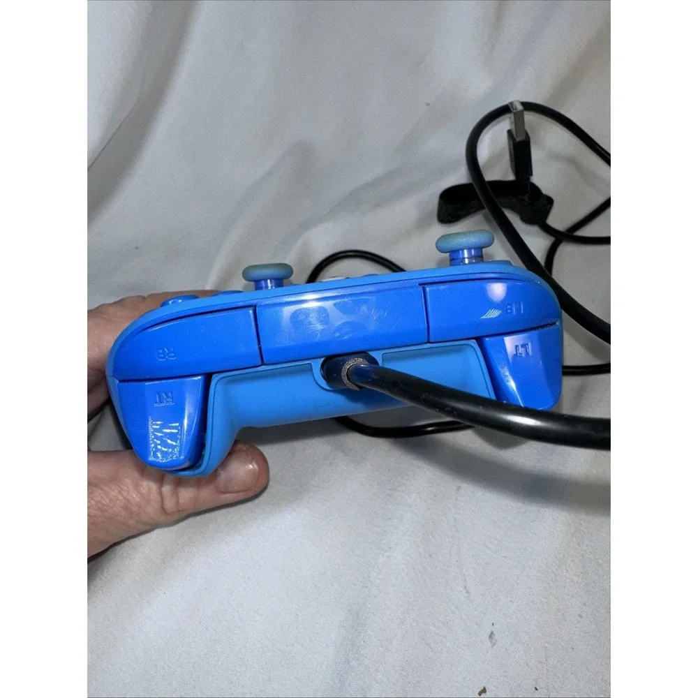 Power A Blue Enhanced Wired Xbox One Controller With Cable NOT TESTED